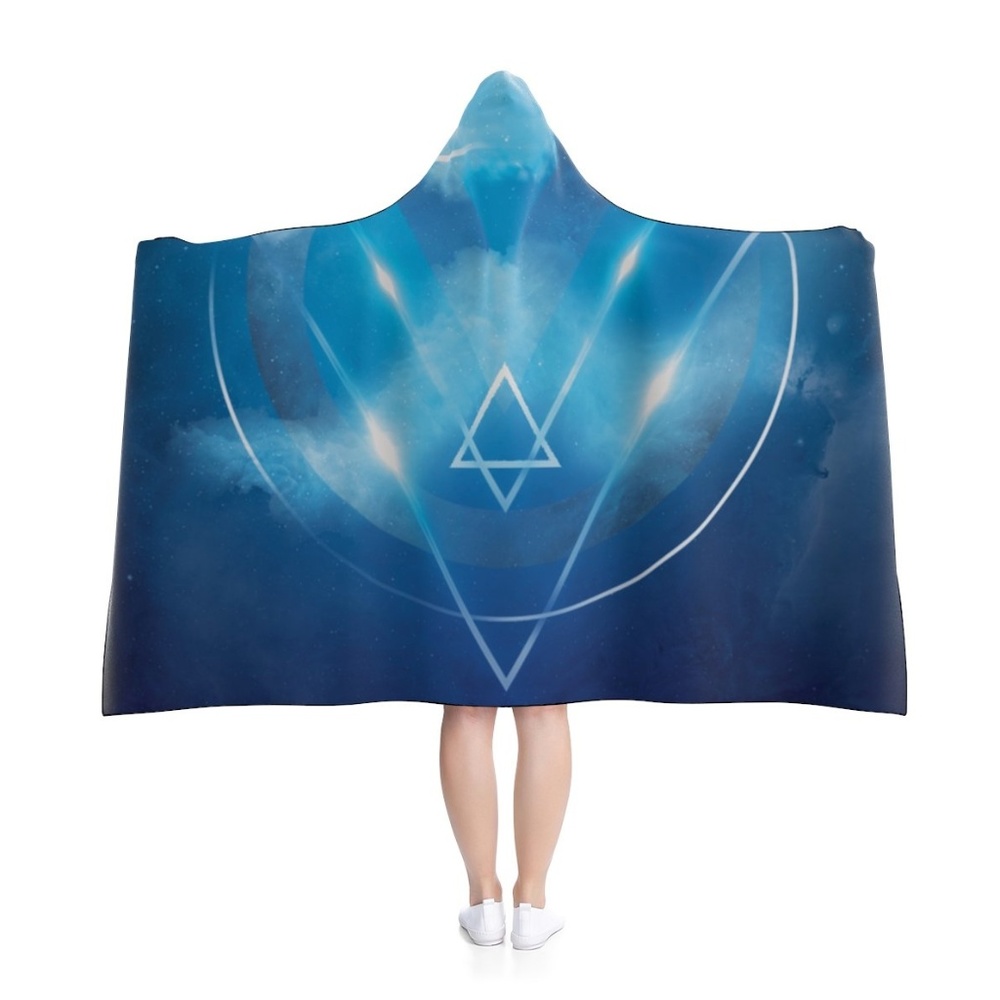 Geometric Sorcerer Hooded Blanket
